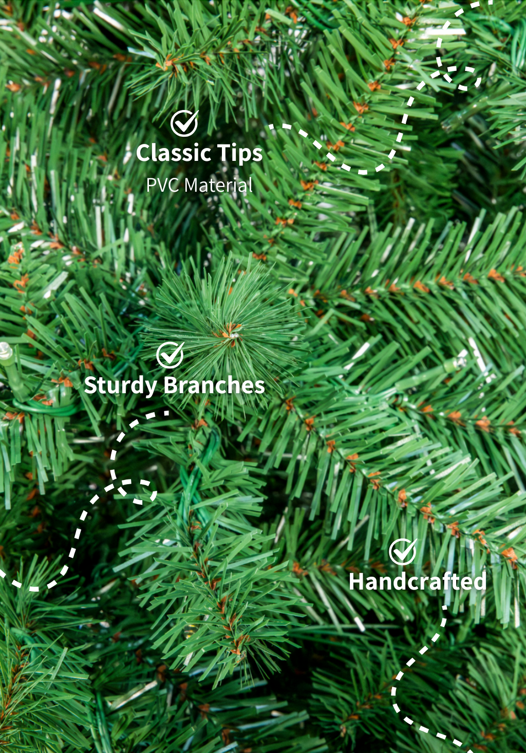 7' Hancock Spruce  Tree 450 Warm White LED Lights OPEN BOX - FINAL SALE