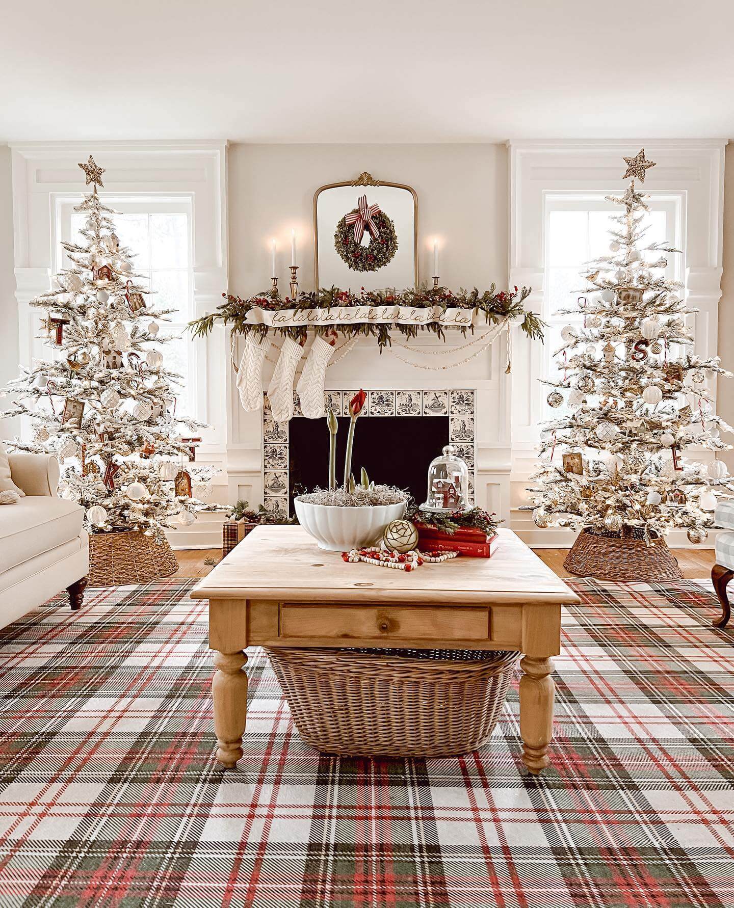 King of Christmas 9' King Noble Flock Artificial Christmas Tree Unlit