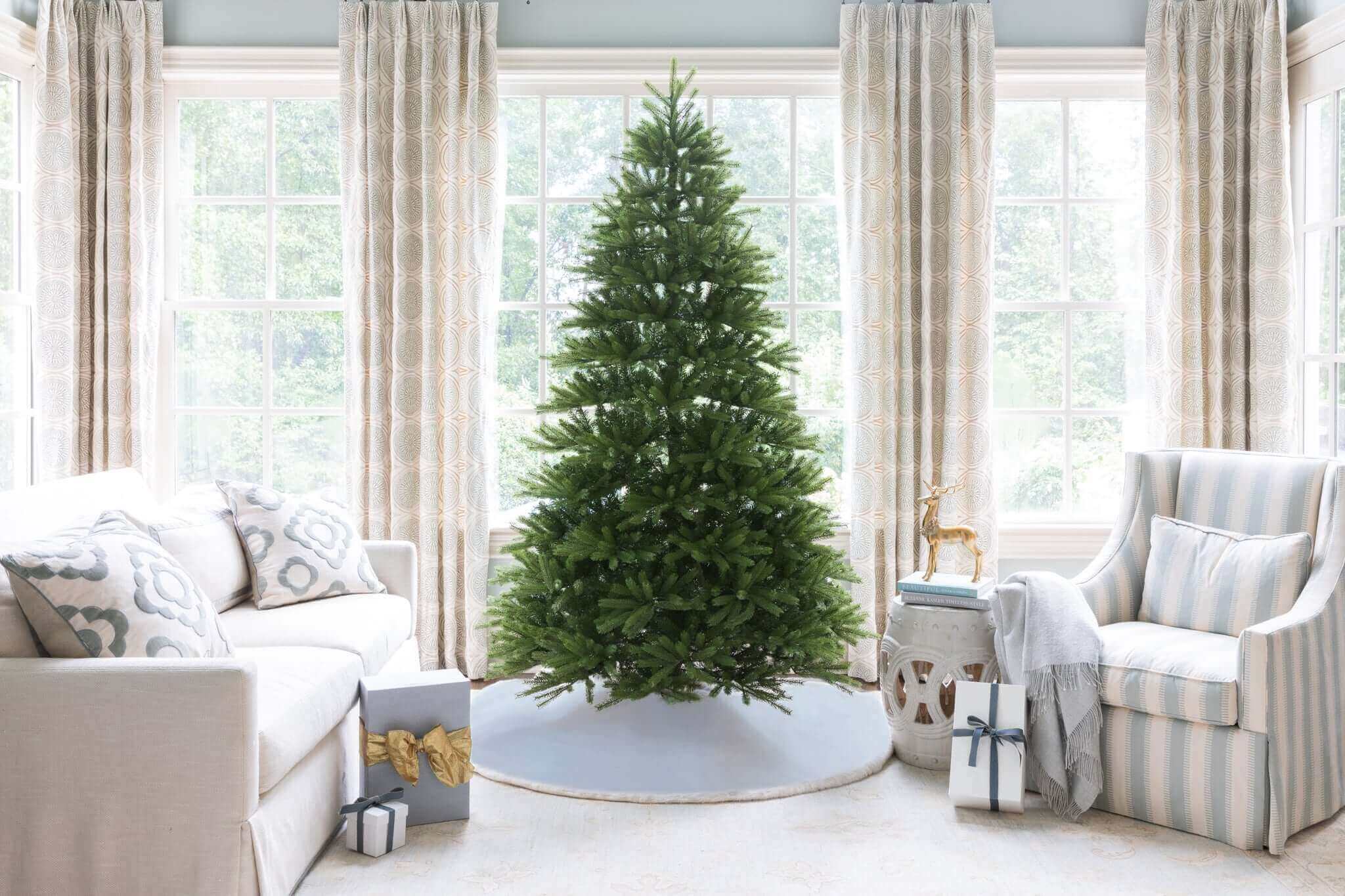 King of Christmas 7.5' King Fraser Fir Quick-Shape Artificial Christmas Tree Unlit