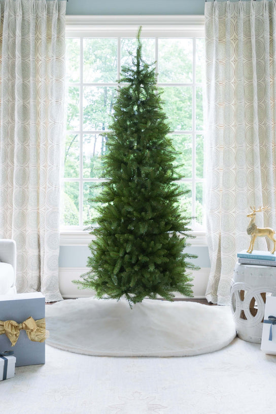 King of Christmas 9' Yorkshire Fir Slim Artificial Christmas Tree Unlit