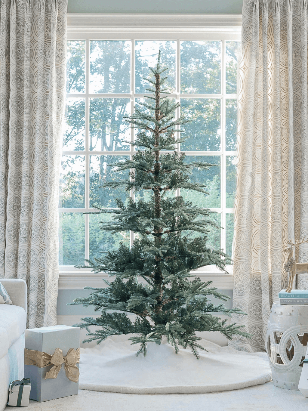 King of Christmas (OPEN BOX) 7' King Noble Fir Tree 500 Warm White LED Lights, FINAL SALE