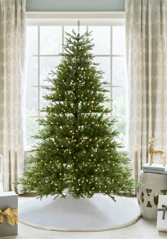 King of Christmas 8' Alpine Fir Tree 900 Warm White Led Lights