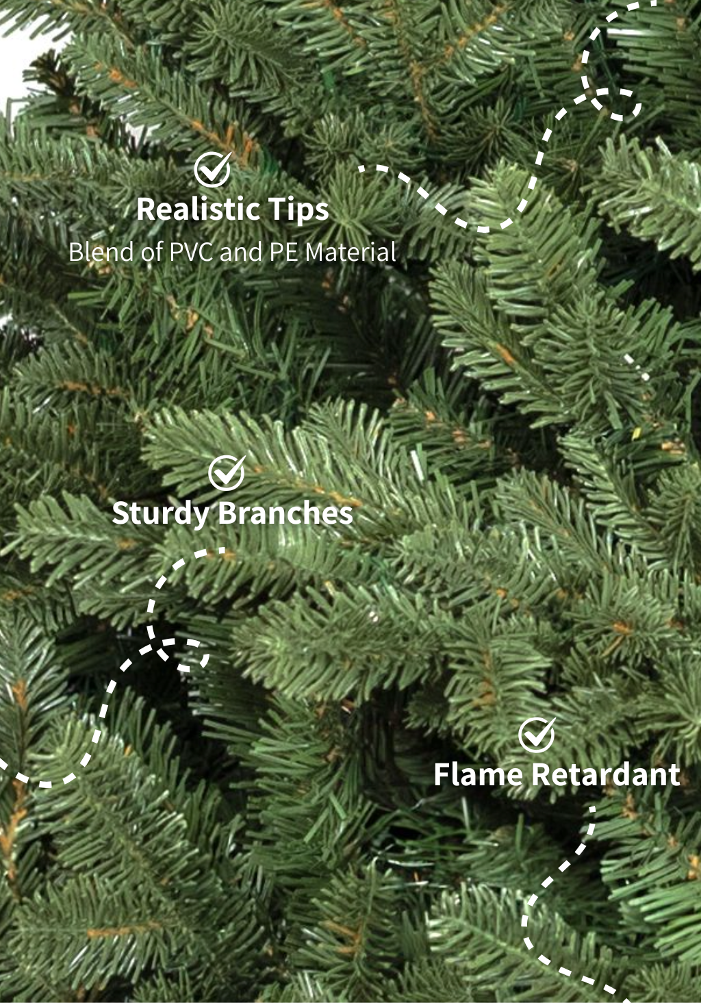 9' Aspen Fir Artificial Christmas Tree Unlit