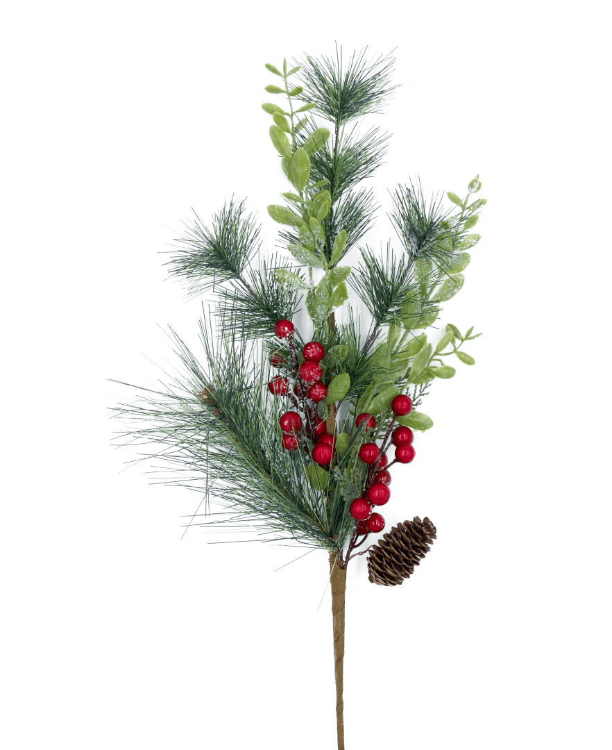 King of Christmas Berry and Pine Picks (12 Pack)