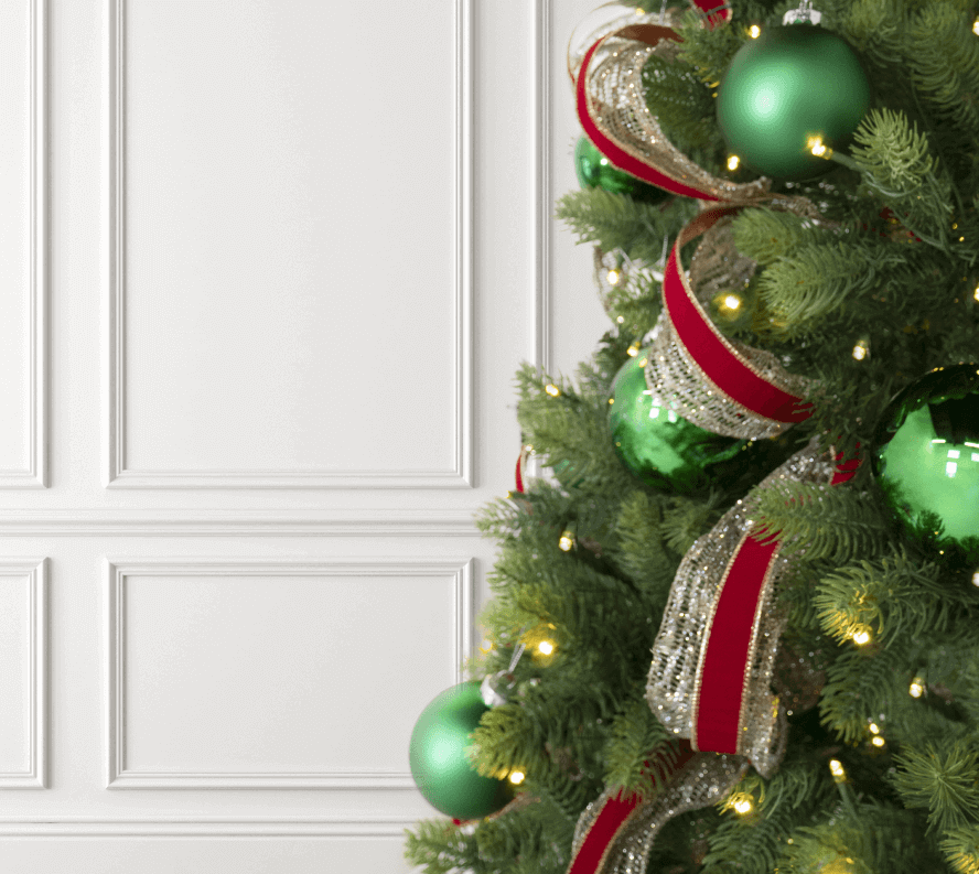  Holiday Christmas Decor 10 Wide, 10 Yard Decorative Mesh Rolls  (Santa Red, Snow White, Pine Tree Green)