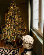7.5' Cypress Spruce Artificial Christmas Tree with 1450 Warm White & Multi-Color LED Lights