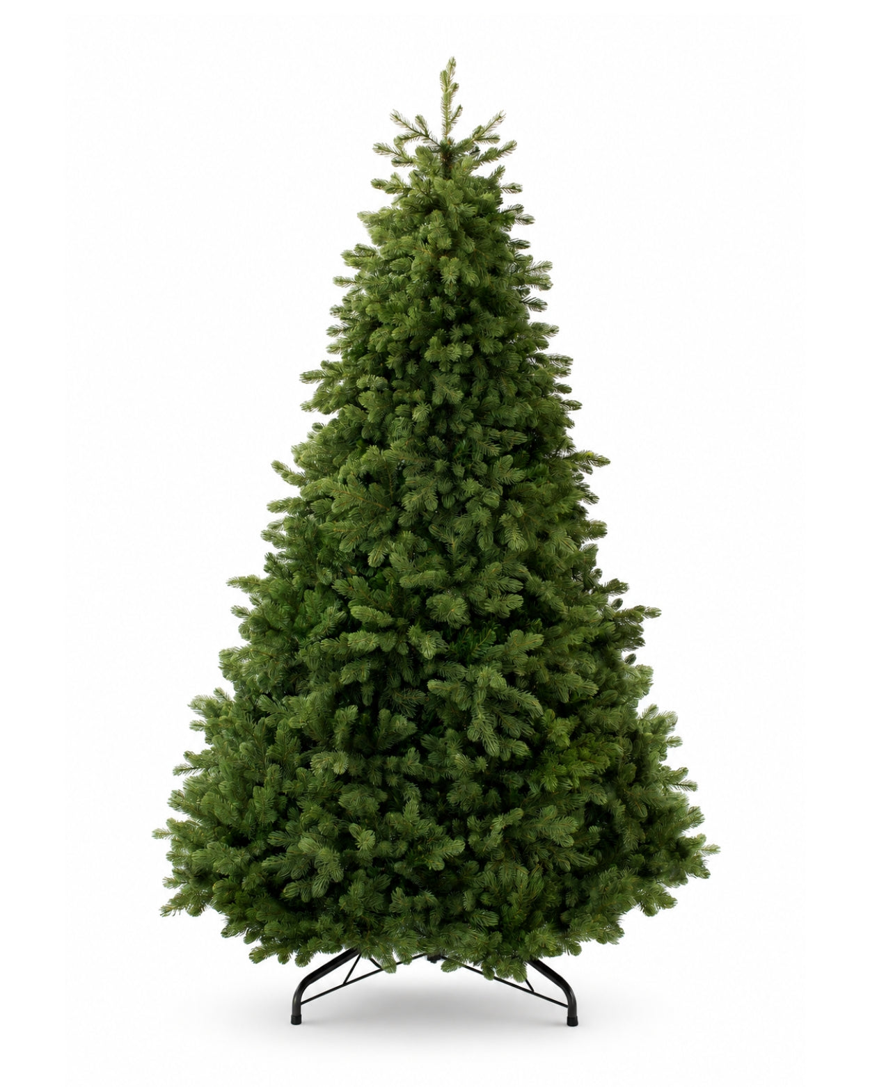 7.5' Cypress Spruce Artificial Christmas Tree with 1450 Warm White & Multi-Color LED Lights