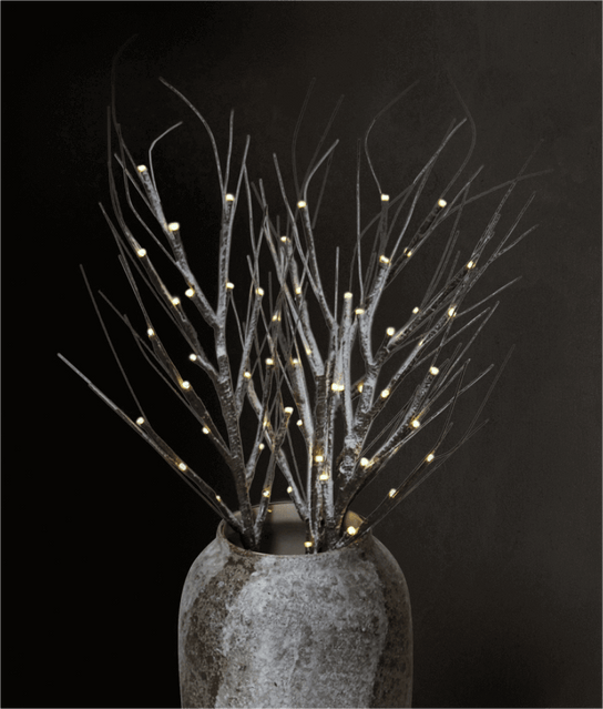 King of Christmas Flocked LED Branches (3 Pack)