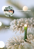 7' Prince Flock® Tree with Warm White LED Lights - OPEN BOX - FINAL SALE