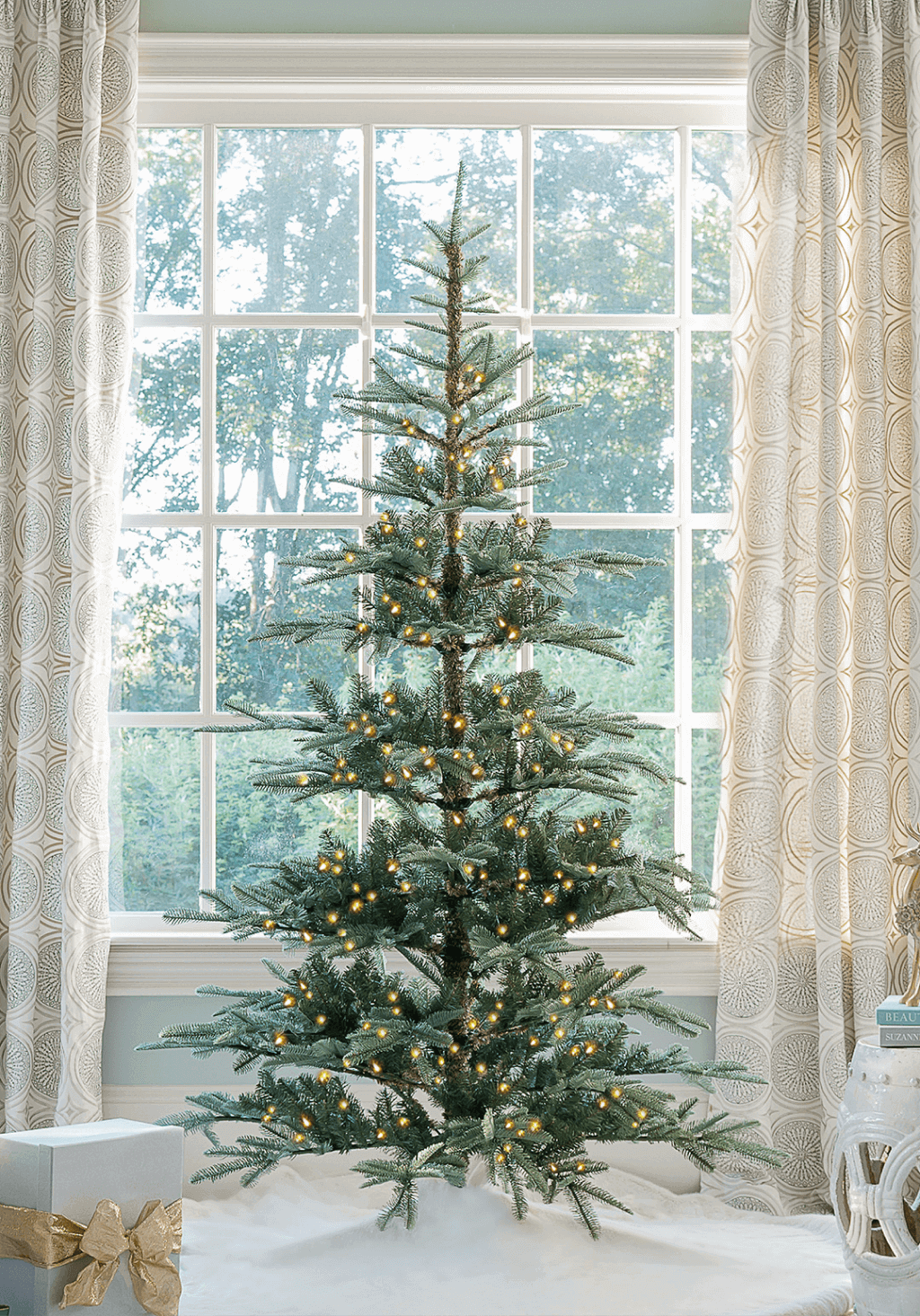 Shop the 7' King Noble Fir Artificial Christmas Tree with 500 Warm White LED Lights 7' King Noble Fir Artificial Christmas Tree with 500 Warm White LED Lights