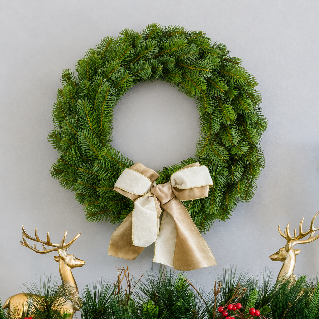 24" King Douglas Fir Wreath Unlit