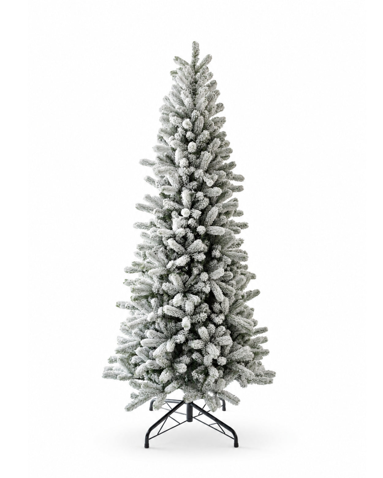 6.5' King Flock® Slim Tree Unlit - OPEN BOX - FINAL SALE