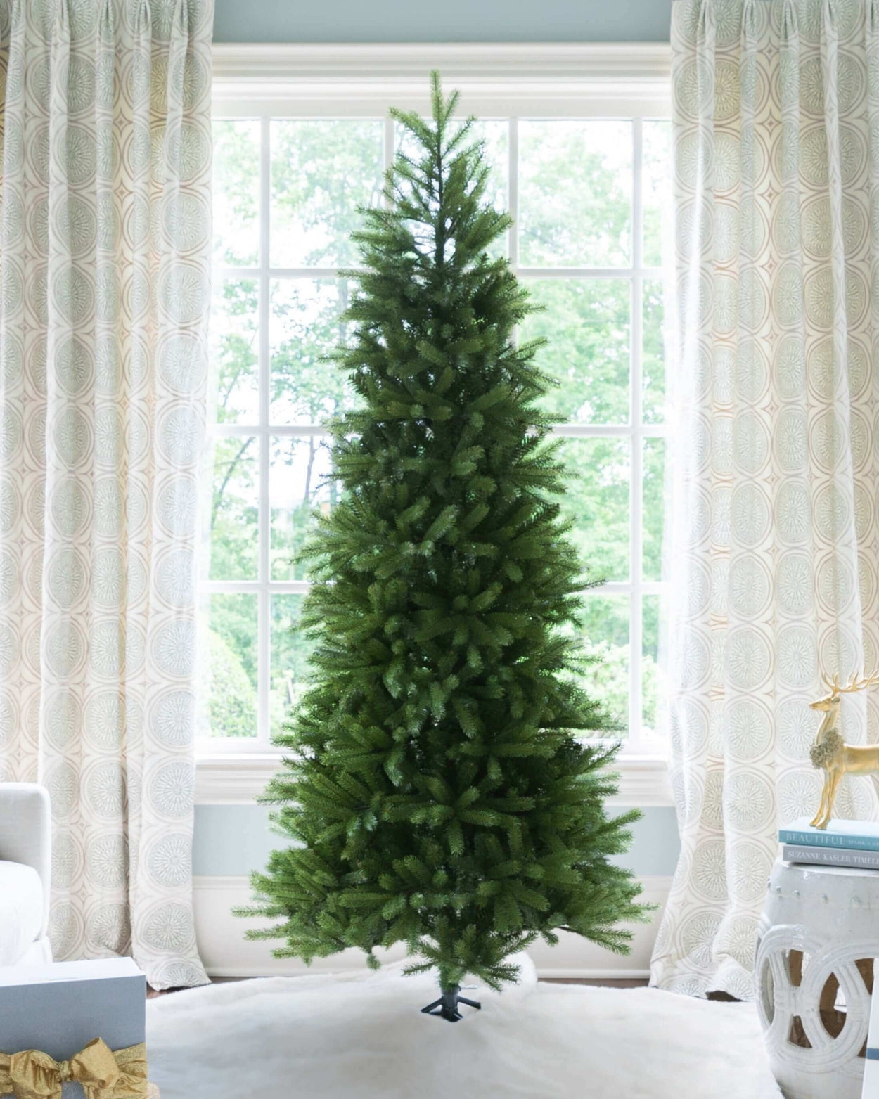 7.5' King Fraser Fir Slim Artificial Christmas Tree Unlit