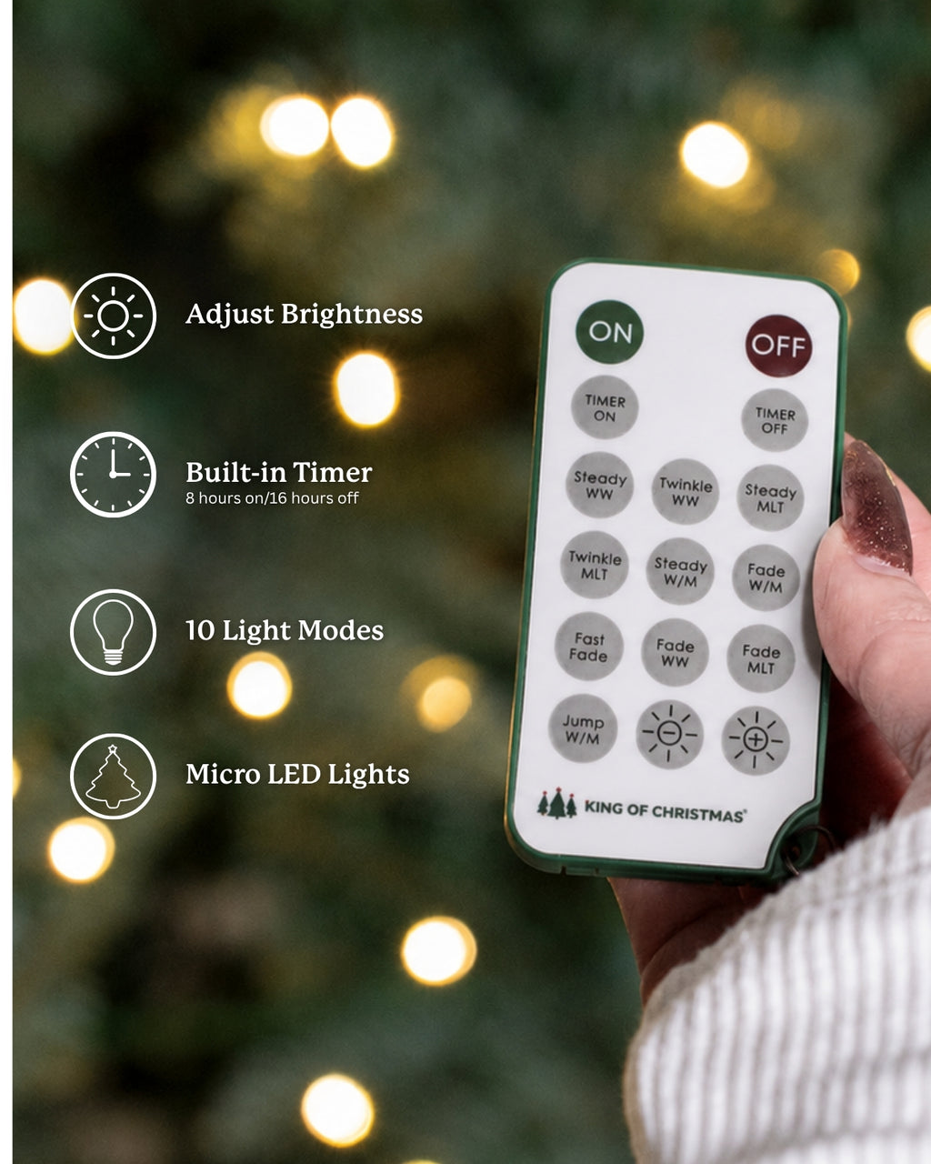 7.5' Silverpeak Fir™ Artificial Christmas Tree 3400 Lux LED Lights