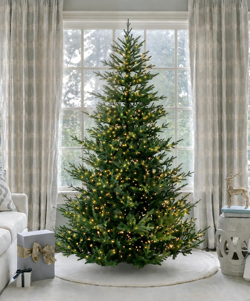 King of Christmas 7.5' Soho Spruce Artificial Christmas Tree 2000 Lux LED Lights