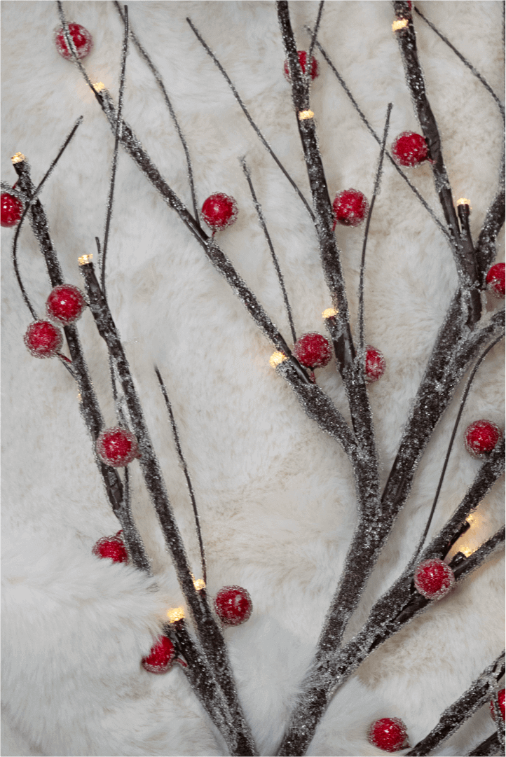 Sugar Berry Flocked LED Branches (3 Pack)