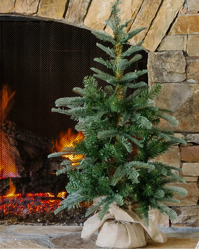 3' King Noble Fir™ Artificial Christmas Tabletop Tree with 70 Warm White LED Lights