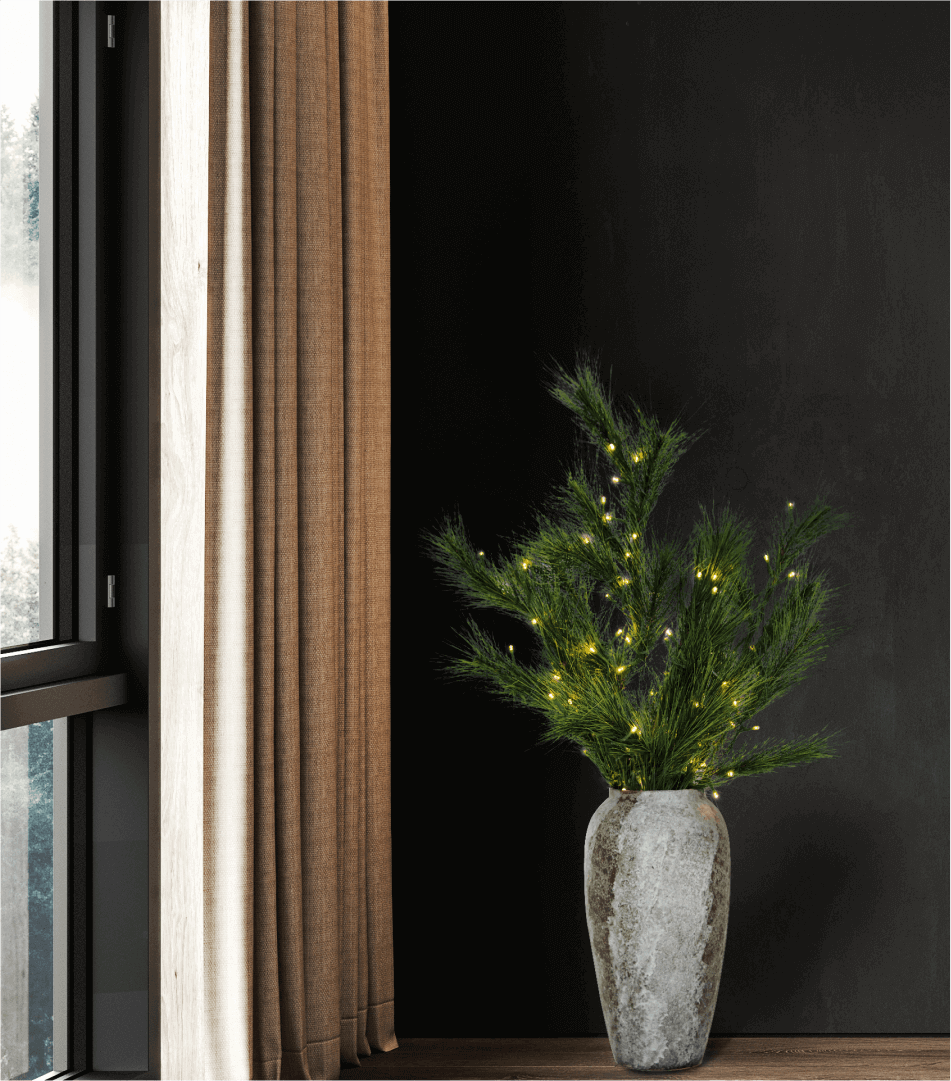 King of Christmas Pine LED Branches (3 Pack)
