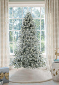 7' Prince Flock® Tree with Warm White LED Lights - OPEN BOX - FINAL SALE