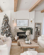 King of Christmas 7.5' Queen Flock® Artificial Christmas Tree with 800 Warm White LED Lights