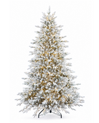 7.5' Queen Flock® Artificial Christmas Tree with 2500 Lux LED Lights