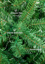 7' Hancock Spruce Artificial Christmas Tree 450 Warm White LED Lights