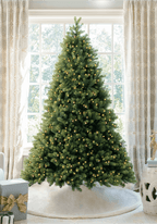 King of Christmas 7.5' Royal Fir Quick-Shape Artificial Christmas Tree with 1000 Warm White & Multi-Color LED Lights