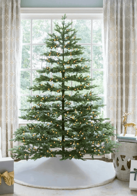 King of Christmas 9' Rushmore Fir Quick-Shape Tree 1000 Warm White Led Lights