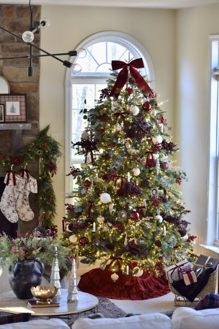 9' Silverpeak Fir™ Artificial Christmas Tree 4700 Lux LED Lights