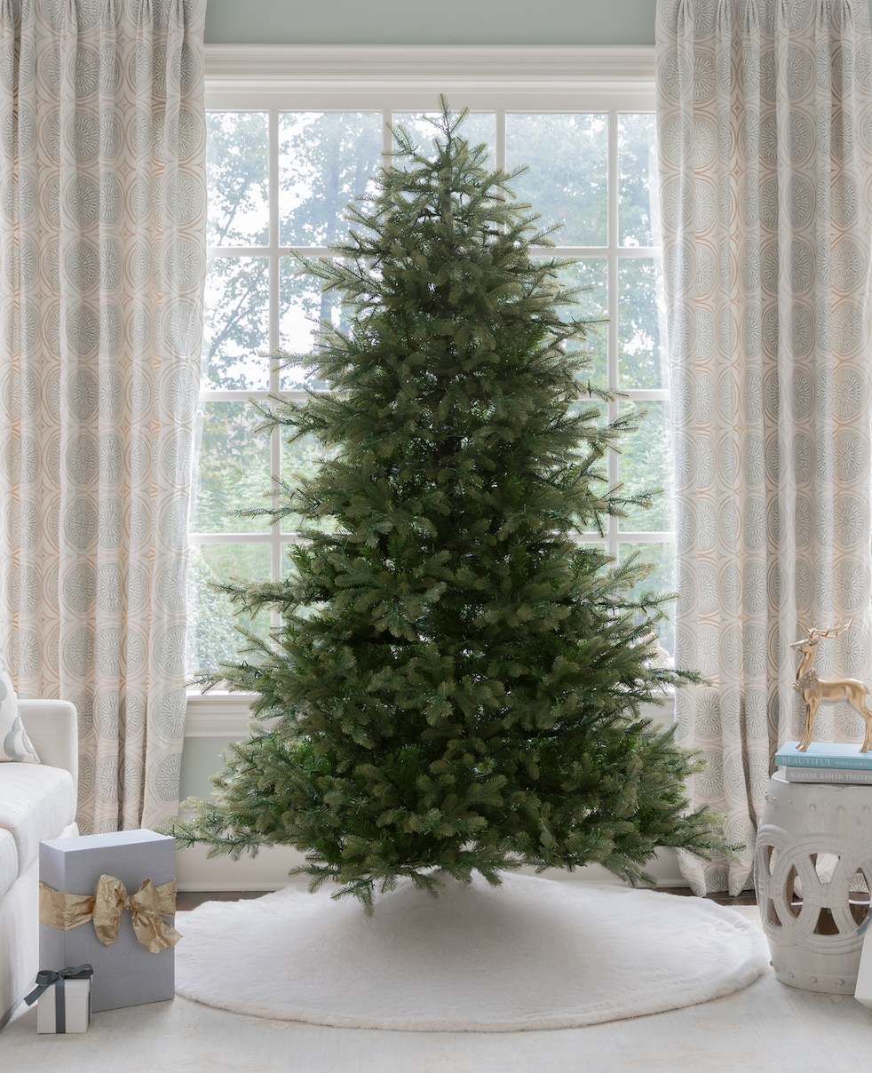 7.5' Silverpeak Fir Artificial Christmas Tree 3400 Warm White Twinkle LED