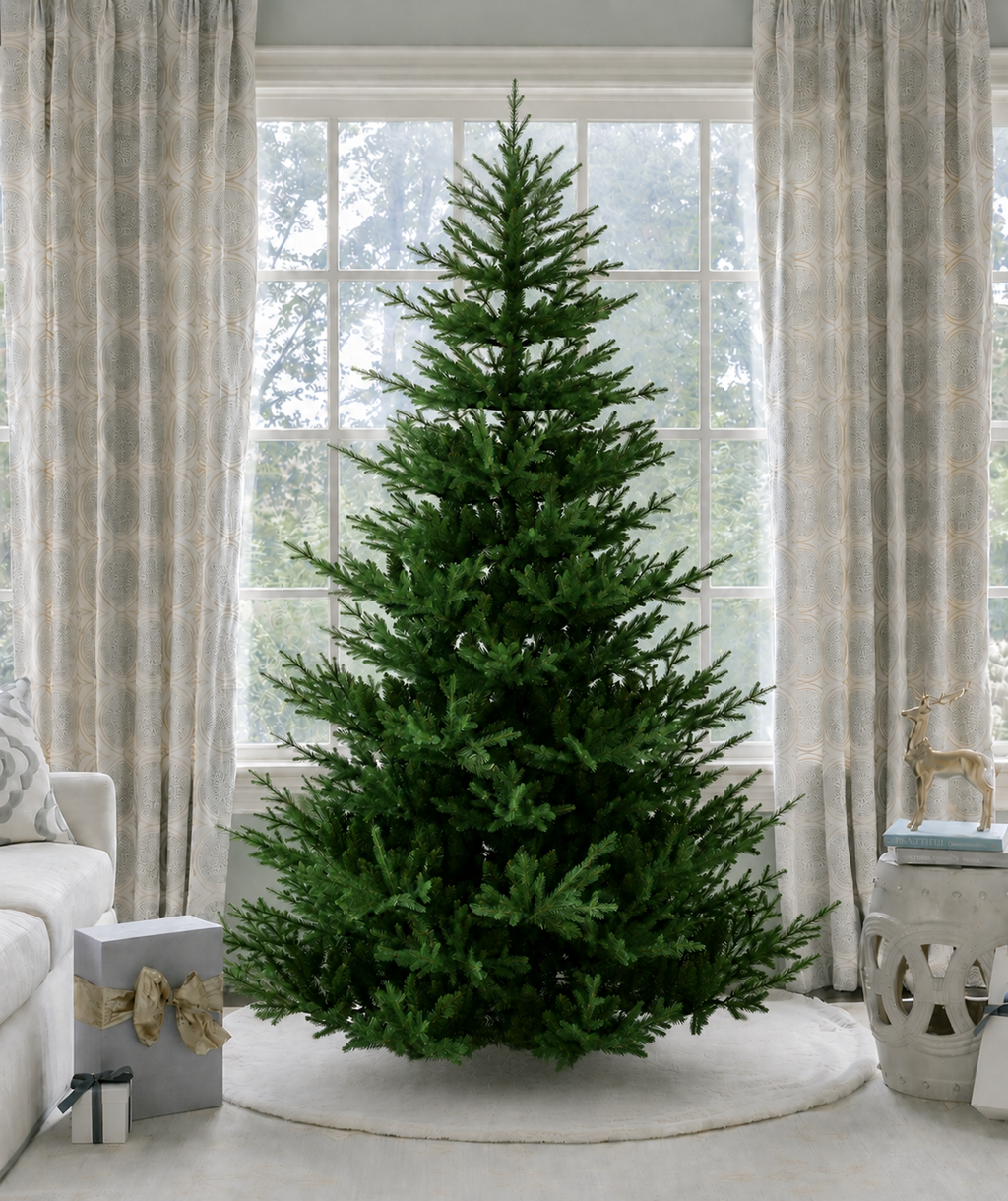 King of Christmas 7.5' Soho Spruce Artificial Christmas Tree 2000 Lux LED Lights