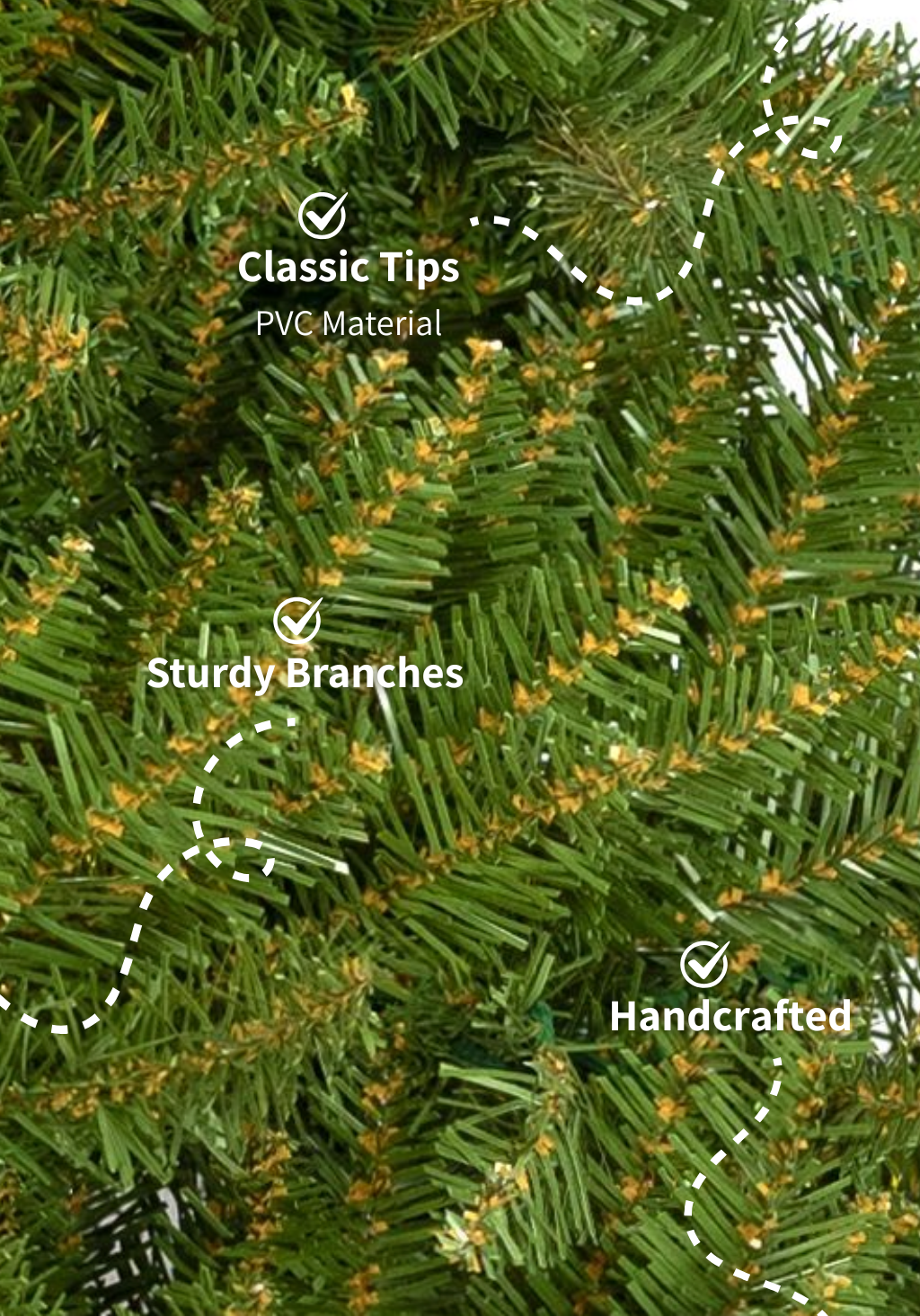 9 Foot Yorkshire Fir Artificial Christmas Tree 850 LED Lights – King of ...