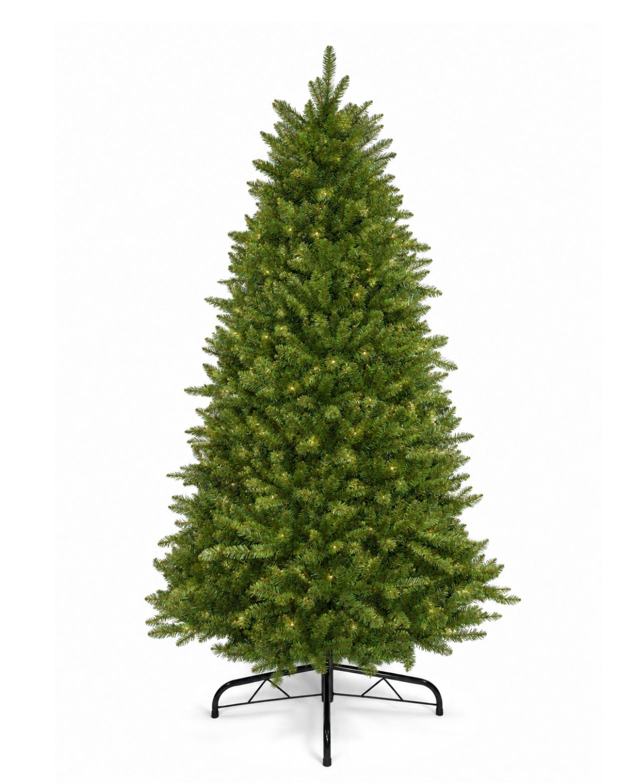 7.5' Yorkshire Fir Artificial Christmas Tree with 600 Warm White LED Lights