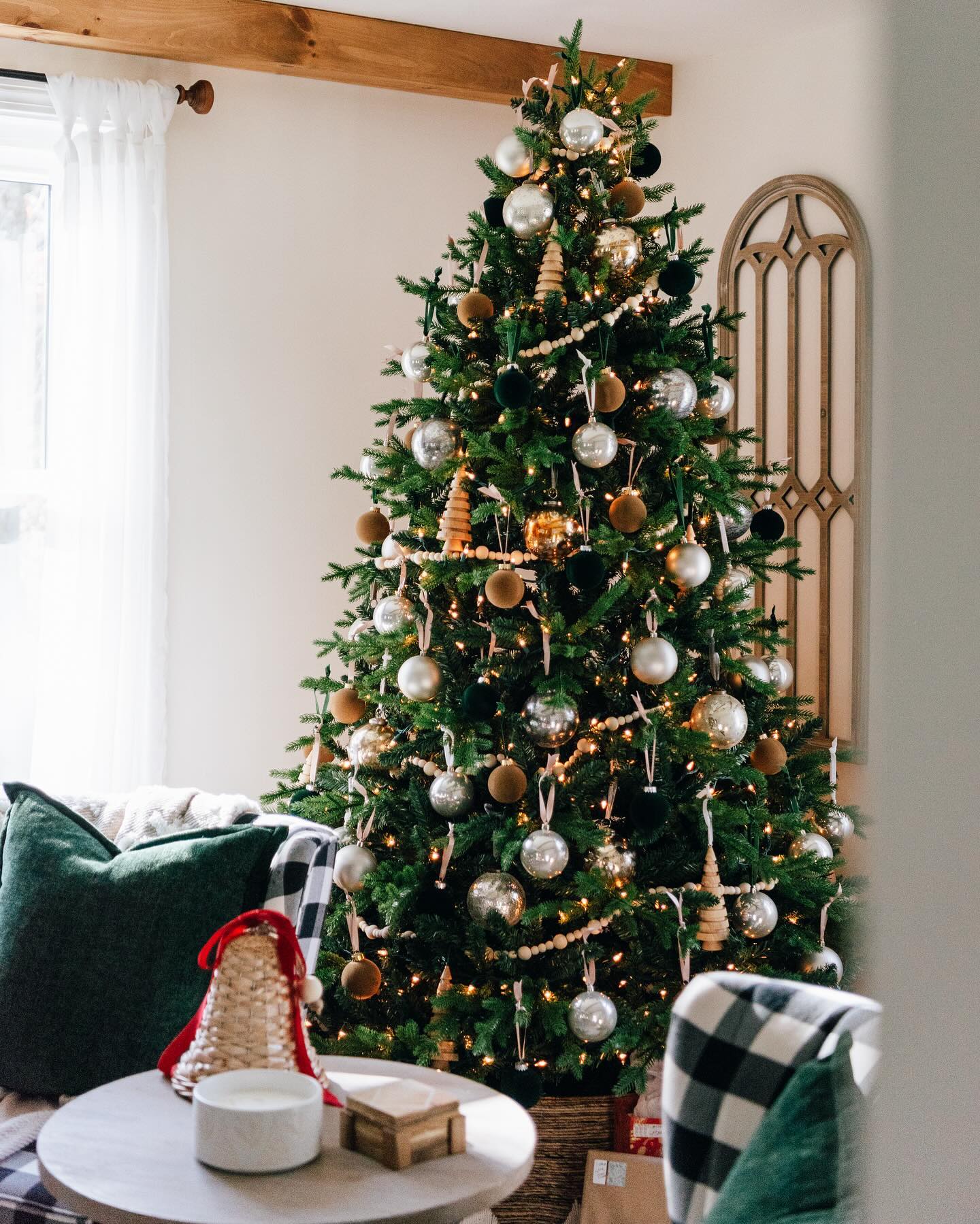 9' Scarlet Fir Artificial Christmas Tree Unlit