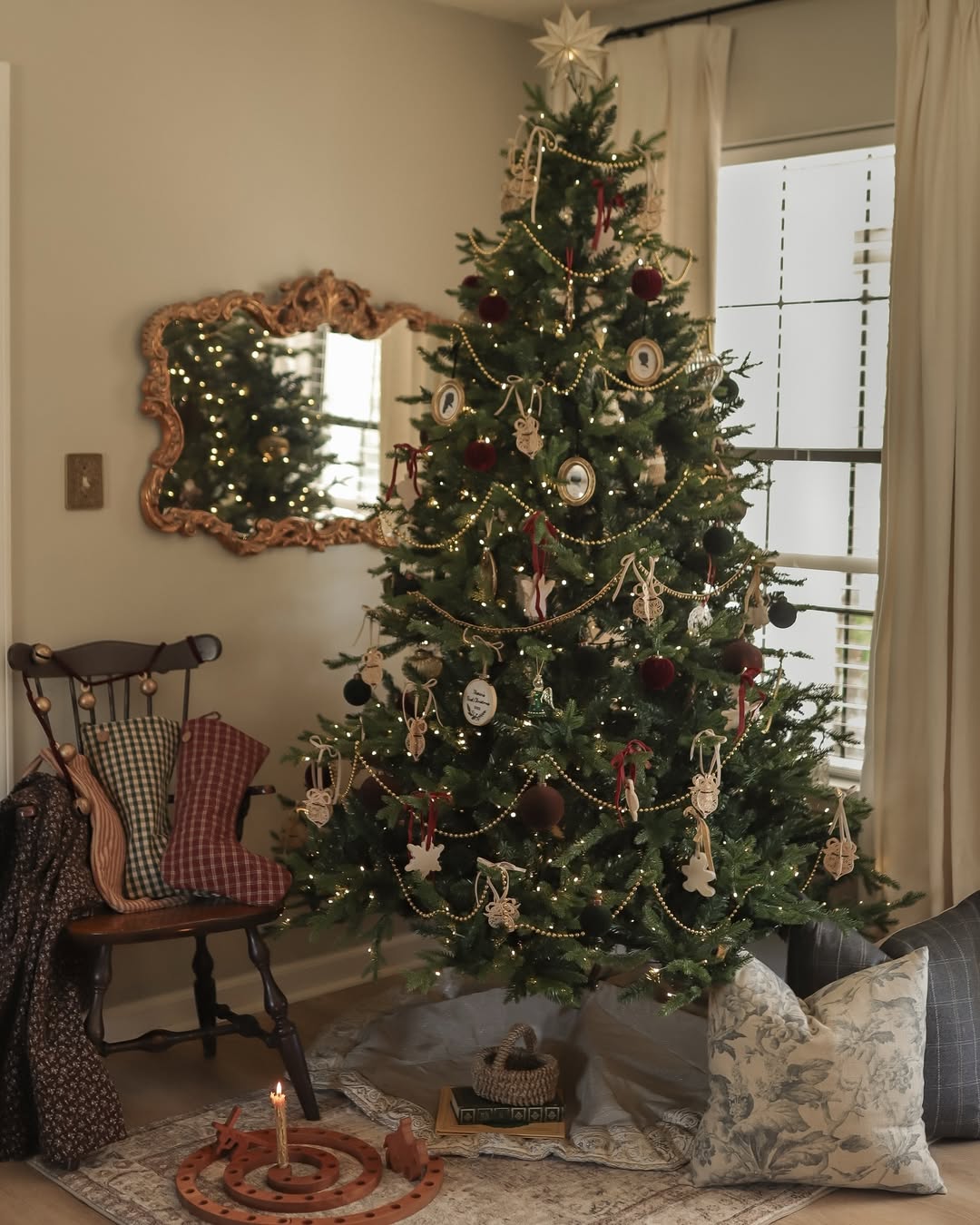 6.5' Scarlet Fir Artificial Christmas Tree Unlit