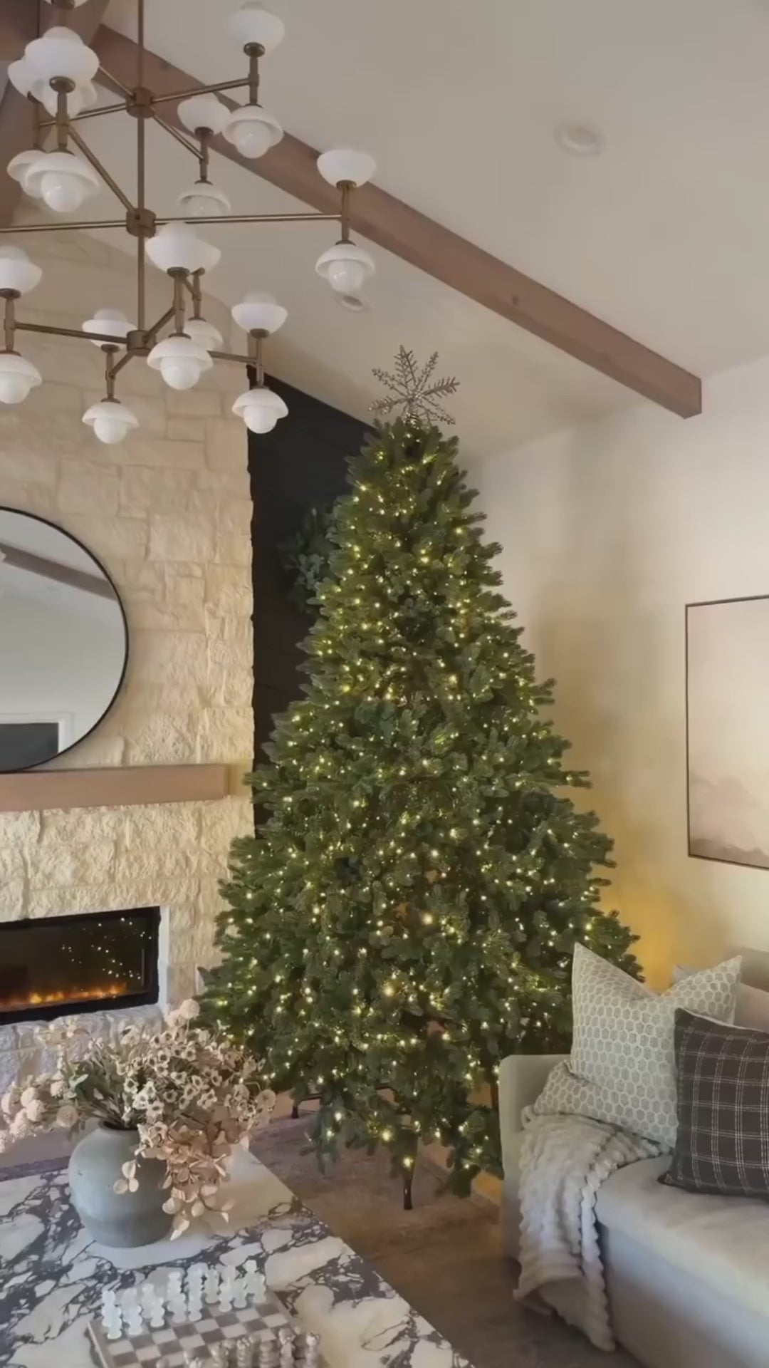 6.5 Foot Cypress Spruce Artificial Christmas Tree 1000 Dual Color