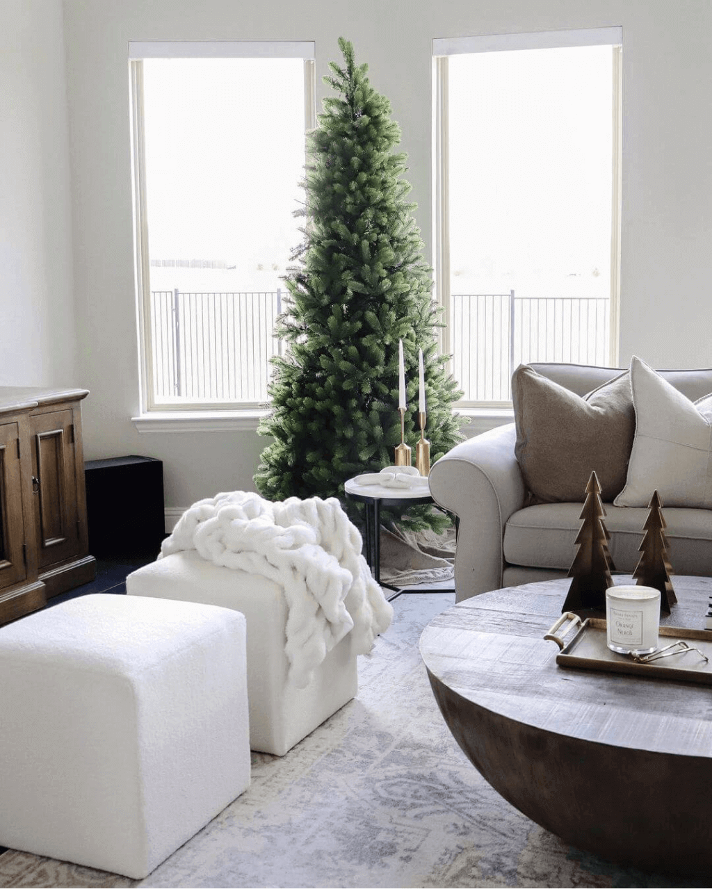 King of Christmas 10' Royal Fir Slim Quick-Shape Artificial Christmas Tree with 1100 Warm White & Multi-Color LED Lights