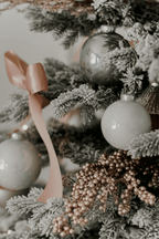 King of Christmas White Essential Glass Ornaments (24 Pack)