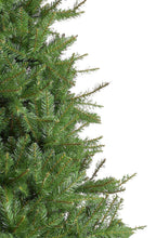 King of Christmas 6.5' Yorkshire Fir Slim Artificial Christmas Tree with 400 Warm White LED Lights