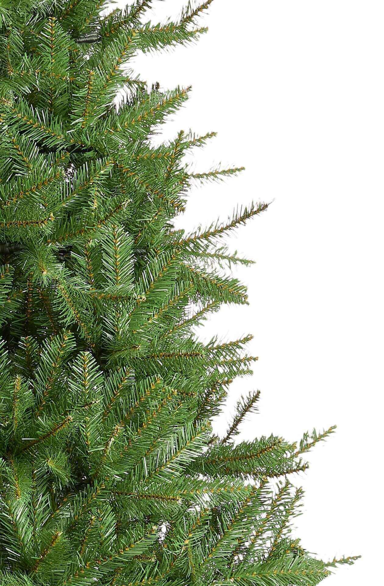 King of Christmas 6.5' Yorkshire Fir Slim Artificial Christmas Tree with 400 Warm White LED Lights