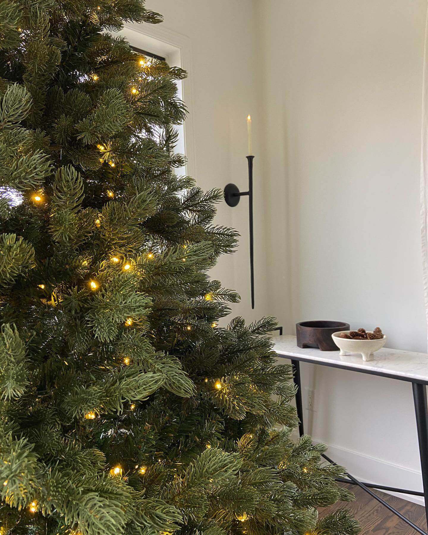 Prelit Artificial Christmas Tree with Remote Control Pencil RGB