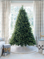 King of Christmas 12' Royal Fir Quick-Shape Artificial Christmas Tree with 2000 Warm White & Multi-Color LED Lights