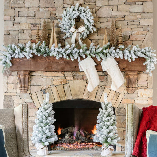 How to Flock Garland to Create Beautiful Christmas Decor