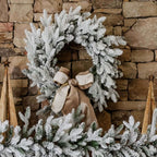 King of Christmas 24" Queen Flock® Wreath Unlit