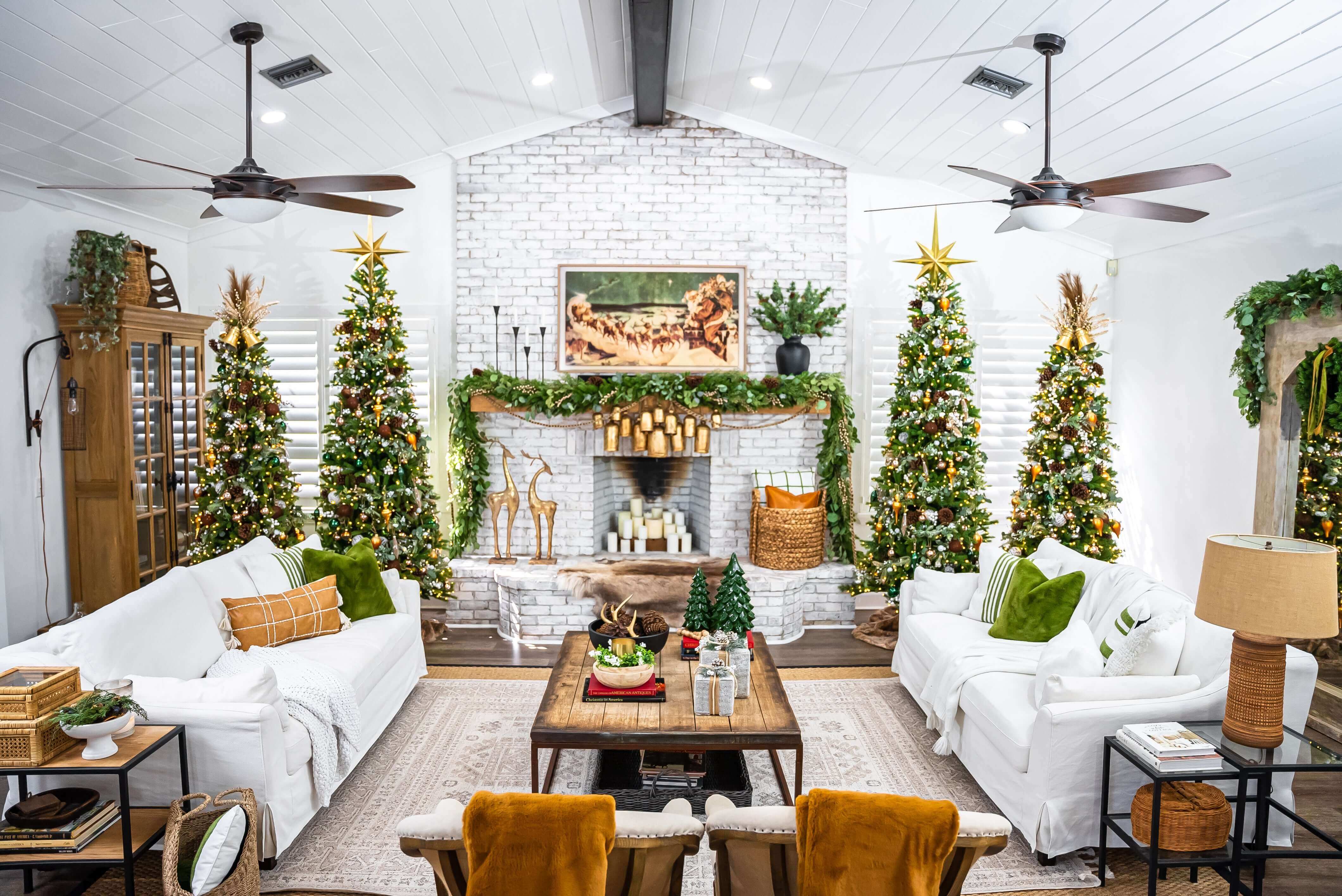 9' King Fraser Fir Slim Quick-Shape Artificial Christmas Tree with 900 Dual Color Warm White & Multi-Color LED Lights