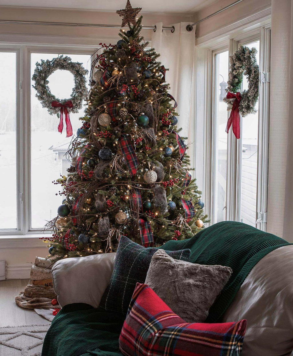 King of Christmas 10' King Fraser Fir Quick-Shape Artificial Christmas Tree with 1600 Warm White & Multi-Color LED Lights