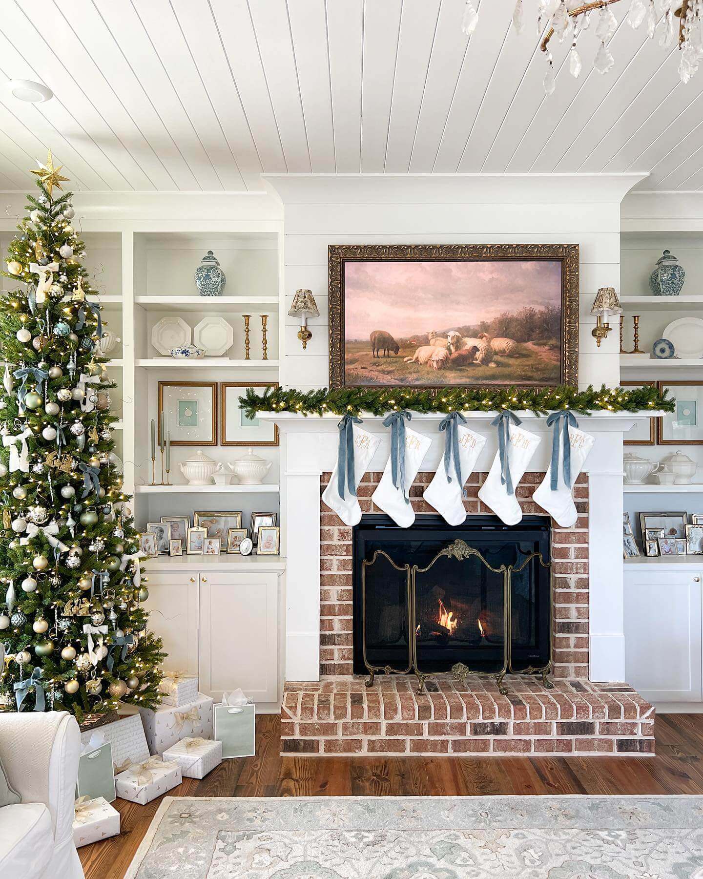 9' King Fraser Fir Slim Quick-Shape Artificial Christmas Tree with 900 Dual Color Warm White & Multi-Color LED Lights