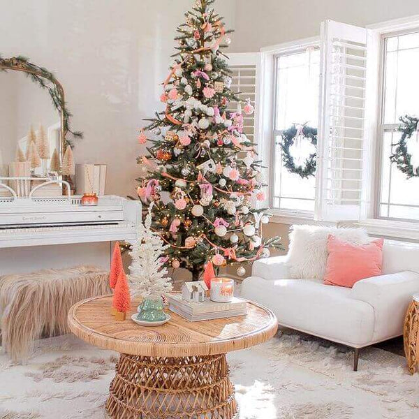 8 Foot King Noble Fir Artificial Christmas Tree 600 LED Lights