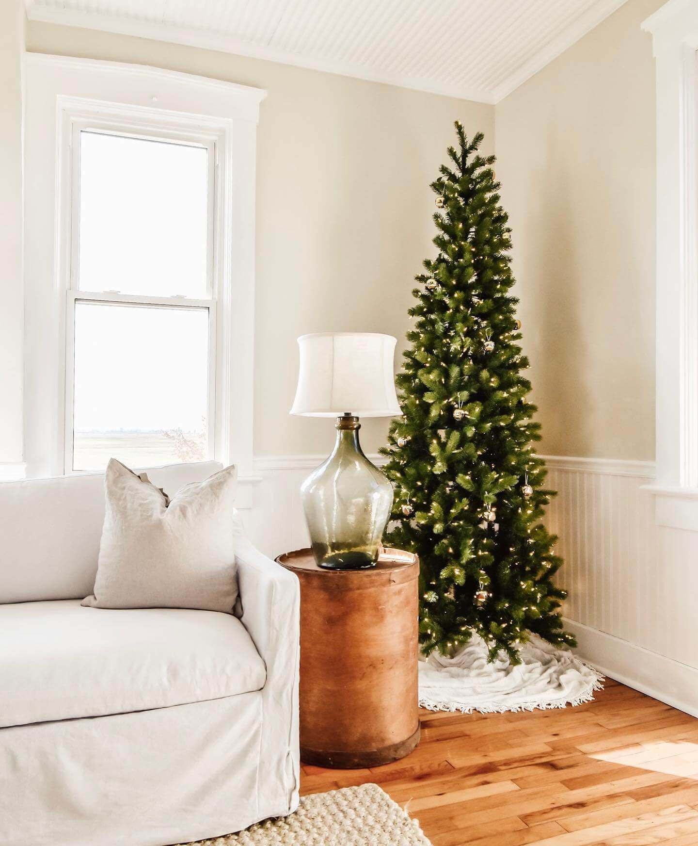 King of Christmas 7.5' King Douglas Fir Slim Quick-Shape Artificial Christmas Tree Unlit