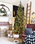 King of Christmas (OPEN BOX) 9' KING NOBLE FIR ARTIFICIAL TREE WITH 700 WARM WHITE LED LIGHTS, FINAL SALE